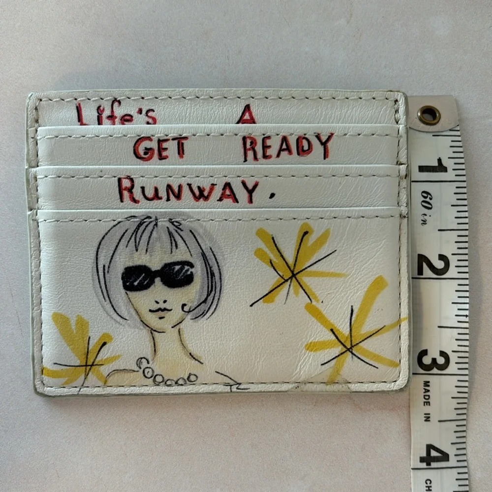 Brighton GUC card case wallet insert “Life’s A Get Ready Runway” rare find 2014